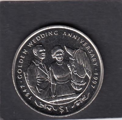 Beschrijving: 1 Dollar GOLDEN WEDDING HORSE